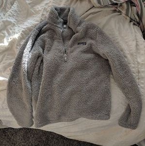 Women's Patagonia Fleece Quarter Zip - Gray, large